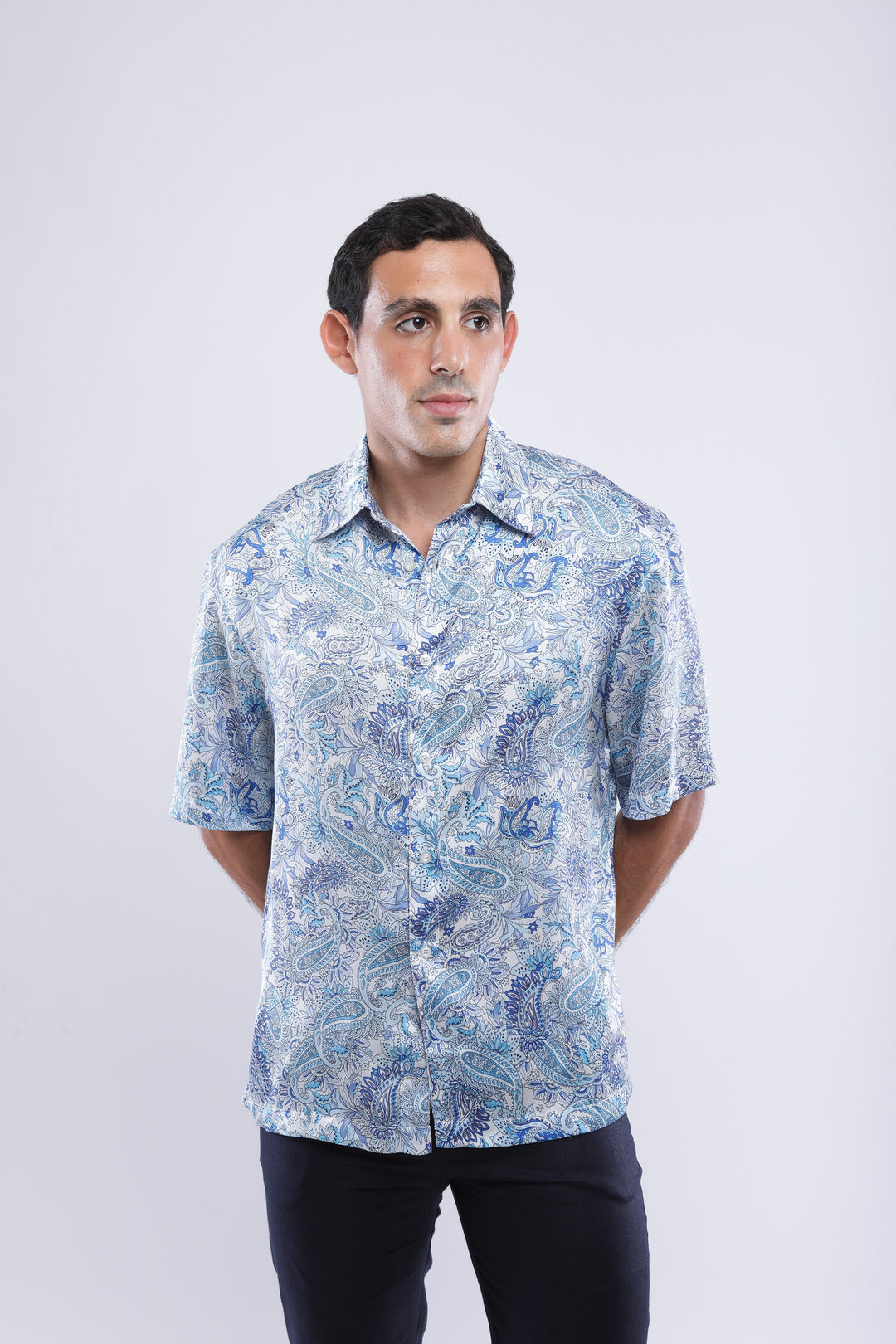 Boteh Shirt - Blue