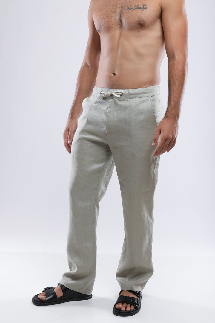 Linen Trousers - Greige