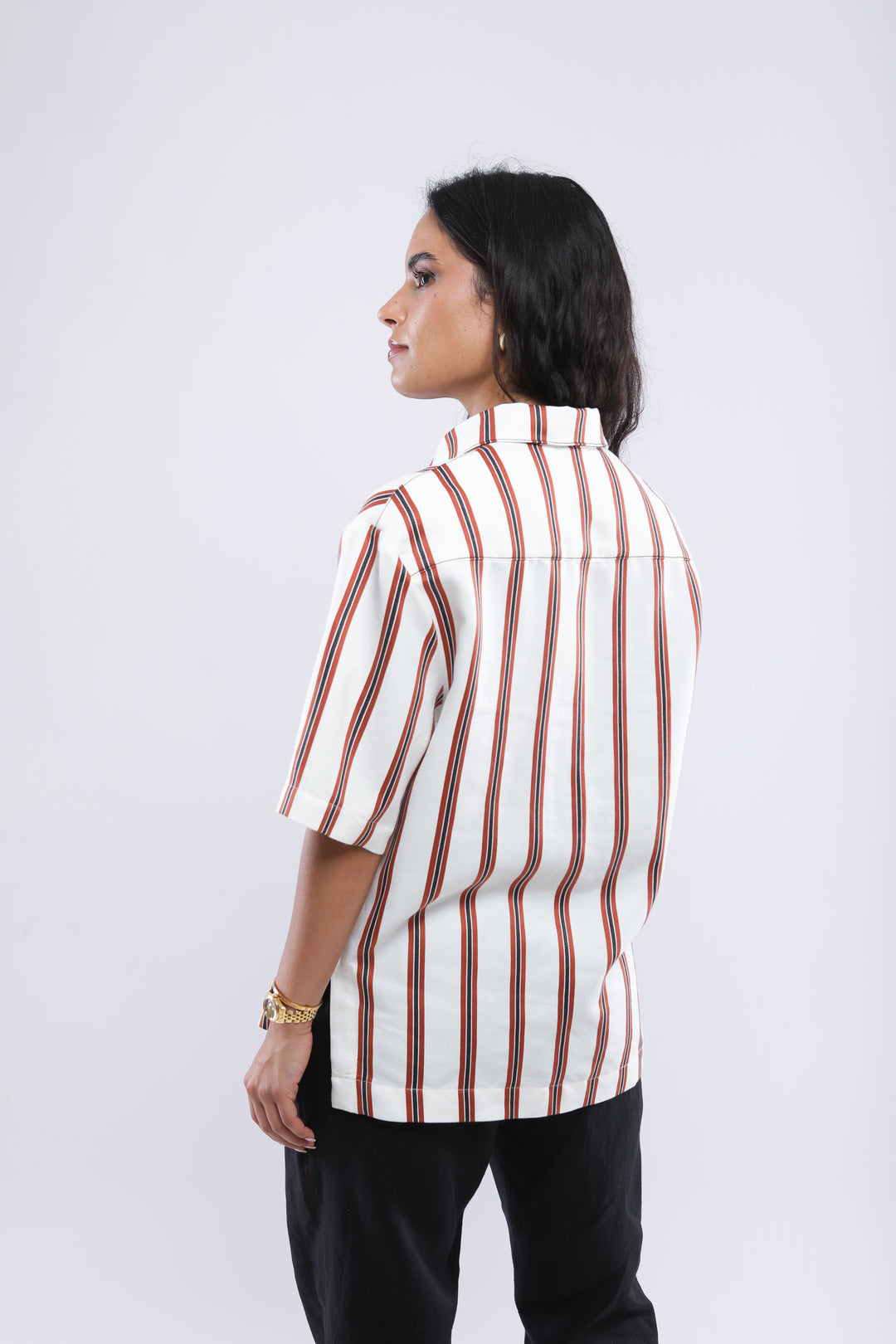 Fadhila's Shirt - White & Red